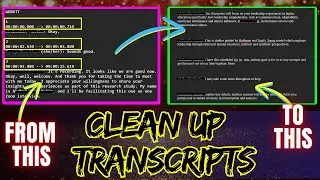 How To Remove Timestamps From Any Transcript
