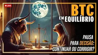 🤔 BITCOIN PAUSA APÓS REACAO BULLISH...E AGORA? 🔴 ANÁLISE AO VIVO DO BTC!