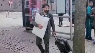 Mohammad Rizwan & The pillow reached at Cardiff UK🇬🇧