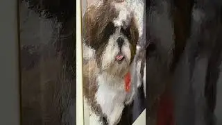 Uma foto especial transformada em Obra de Arte e impressa em tecido de pintura! 🎨