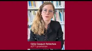 Portrait d'élève EN3S - Celia Cauquil-Tellechea