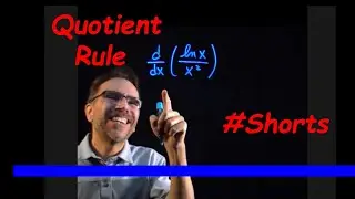Derivative using the QUOTIENT RULE | Calculus 