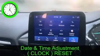 2023 FORD PUMA - Date & Time adjustment