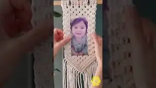 DIY Porta Retrato em Macramê! Tutorial👆 #macrame #macramepassoapasso #macrametutorial