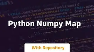 python numpy map