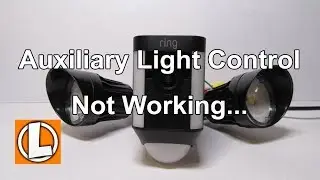 Ring Spotlight Cam Mount - Auxiliary Light Control Issue - Update -It is now working..