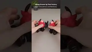 3D printed color gnome warriors