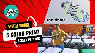 Screen Printing 6 color project using line table made in Philippines | Methz Workz