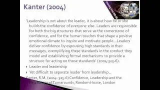 Leading and Managing Organisations (7/10): Leadership and Management