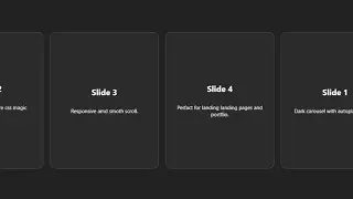 Smoth autoplay carousel 😱 | HTML CSS 🔥
