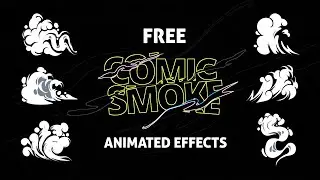 Free  Cartoon  Smoke Animated Effects | Green Screen, Black Screen , White Screen, blue screen
