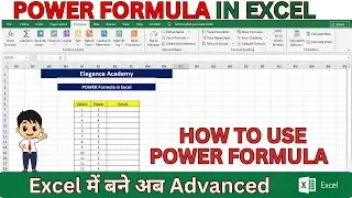 How to use POWER Formula in Excel🔥 