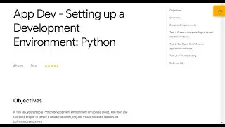 App Dev - Setting up a Development Environment: Python Qwiklab
