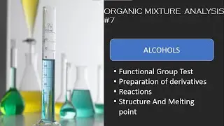 ALCOHOLS | Functional Group Test For Alcohols | Organic Analysis Of Alcohol | Alcohol Identification