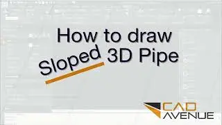 How to draw sloped piping (in CAD)