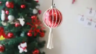 Esfera// estilo macramé // nivel super fácil❄️ 🎁 🎄
