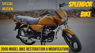 Modified Splendor ! Splendor bike modification and restoration ! time-lapse video!