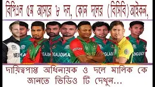 BPL2017 -All Teams,Captain & Ownerএবার BPL এর সকল দল, দল মালিক ও দলের আইকন ক্রিকেটার