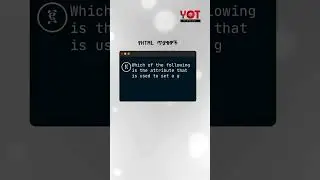 HTML MCQ 👨🏾‍💻🤔🤓