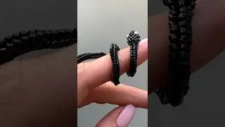 Beaded snake 🐍 ring 