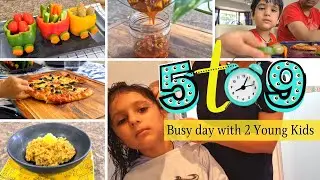 Indian Mom 5am to 9pm Busy & Productive Routine with Two Kids 2022