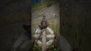 Characters Visit Arthurs Grave 