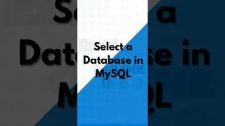 How to select a database in #mysql