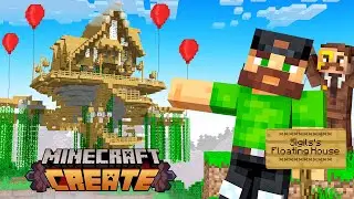 Building a NEW SECRET BASE in Minecraft Create
