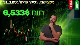 איך הרווחתי בשבוע של נפילות בשווקים?סיכום שבוע מסחר השווקים נפלו חזק השבוע , חשבון המסחר עלה ב6,533$