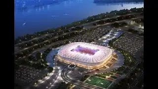 Реклама на стадион. Размещение рекламы. Фасад Медиа Групп