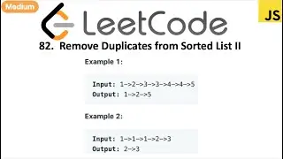 LeetCode 82 Remove Duplicates from Sorted List II in javascript