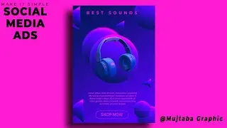 Photoshop Tutorial: Simple Social Media Ads Design