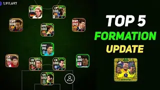 4-1-1-4 & Top 5 New Formations Update In eFootball 2024 | 4114 formation efootball 2024