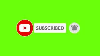 animasi tombol subscribe green screen