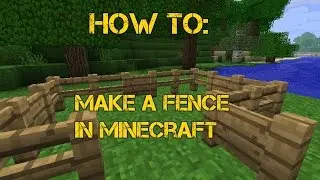 How To Make a Fence in Minecraft!!!!!
