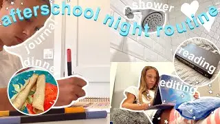 AFTERSCHOOL NIGHT ROUTINE 2021 | productive and aesthetic night in my life