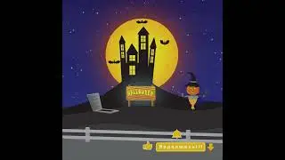 Анимация Хелоуин, часть 1🎃. Halloween animation, part 1. 