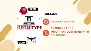 21EC821|Network Security|BE|ECE|CSE|CyberSecurity |VTU|Important Question with Solutions for exams|