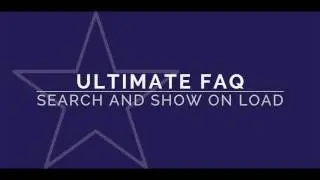 Ultimate FAQ Plugin - Search shortcode and Show On Load attribute (Tutorial 04)