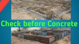 Check before Concrete in Grade Beam | Reinforcements | Shuttering | Covers | Spacing | Site work