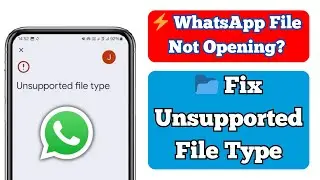 How to Fix “Unsupported File Type” Problem in WhatsApp (2025)