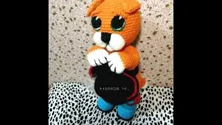 Кот из мультика про Шрека крючком. МК