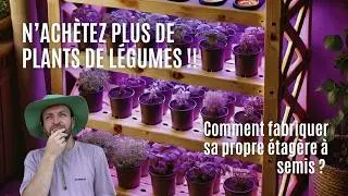 Fabriquer une étagère à semis - Produire ses propres plants de légumes ! 🌱