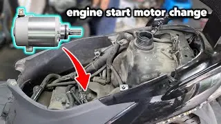Replacing the Starter Motor on a Suzuki Address 125 Motorcycle