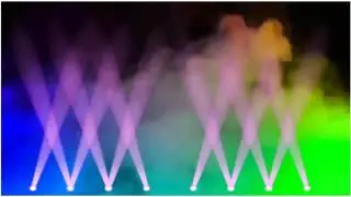 DJ lights background, DJ Disco lights effects. lighting green screen effects. DJ lights status effec