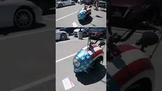 VW Fourth Of July Volkswagen Pod Fender Motorcycle #shorts