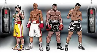 Boxing Superstars Smashing the Heavy Bag: Tyson, Ali, Mayweather, Gervonta Davis, Canelo in Action!