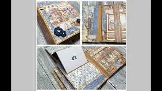 Vintage Library | 💜🌼 Recycled Natural Base 😍 | Interactive Scrapbook mini | Not so mini | 2024