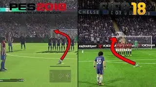 FIFA 18 vs PES 2018 | Free Kicks Comparison