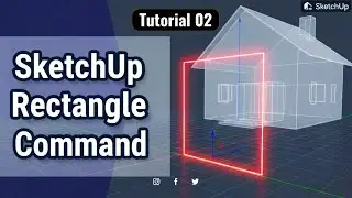 👉 📐 SketchUp Rectangle Tool Tutorial-02 ✨ | Draw Perfect Shapes Easily 🧱